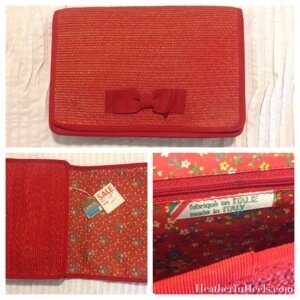 Vintage Red Clutch